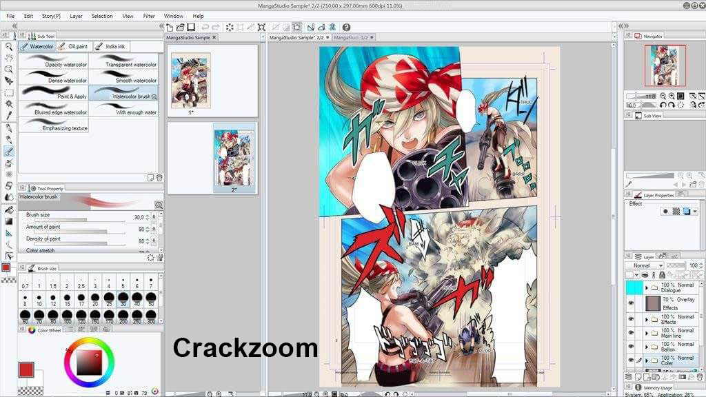 Clip Studio Paint Crack Interface