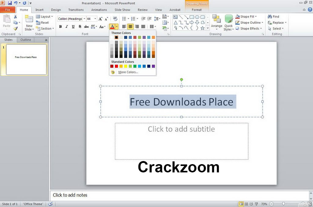 Microsoft Office 2010 Crack Interface